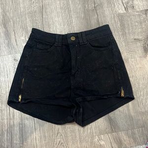 AMERICAN APPAREL High Waist Side Zip Short